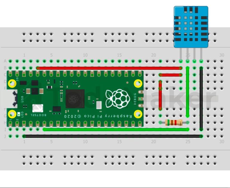 Interface Dht11 Dht22 With Raspberry Pi Pico Using Mi 8594